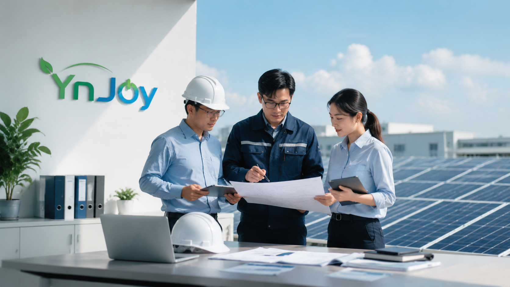 YnJoy renewable energy project team